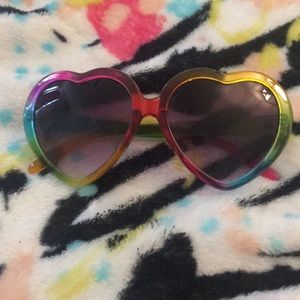 Rainbow Heart Shaped Sunglasses